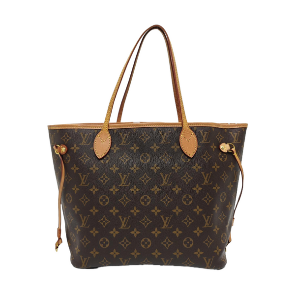 NEVERFULL MM Monogram Coated Canvas Brown