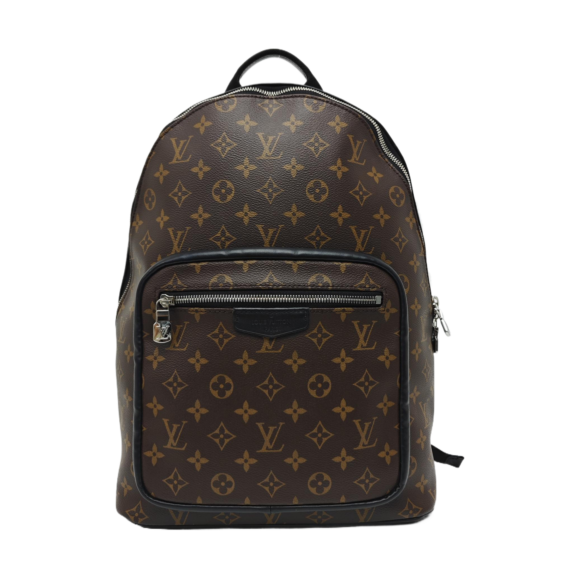 JOSH Monogram Coated Canvas Brown