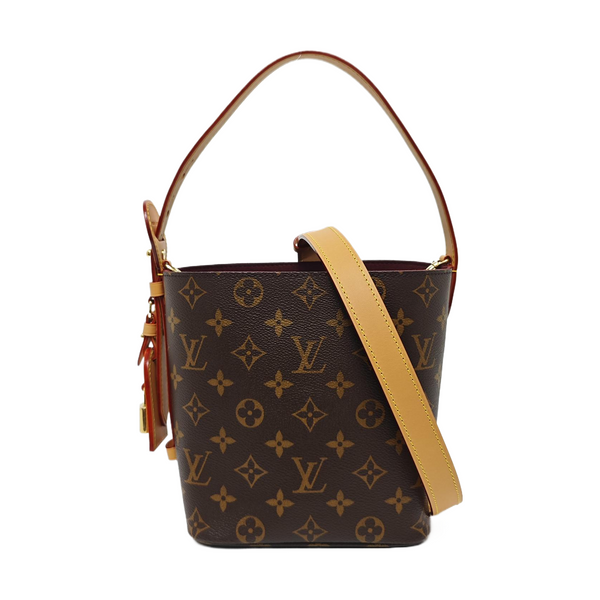 ALL IN BB Monogram Coated Canvas Brown