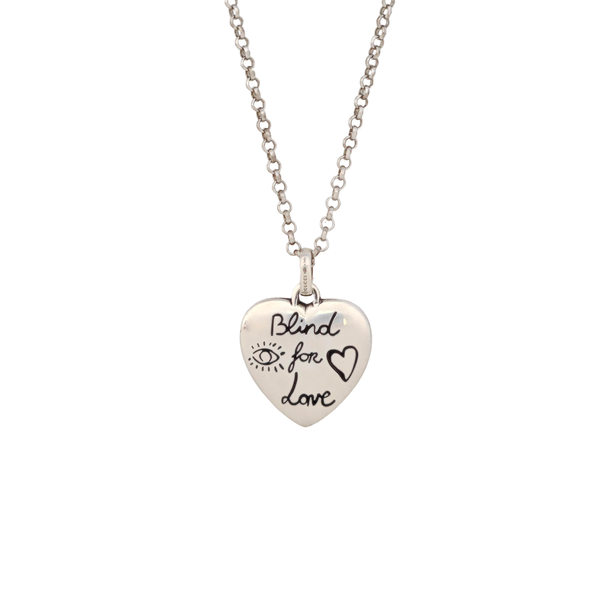 Blind For Love 925 Sterling Silver Necklace
