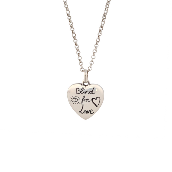 Blind For Love 925 Sterling Silver Necklace