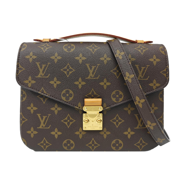 MÉTIS MM Monogram Coated Canvas Brown