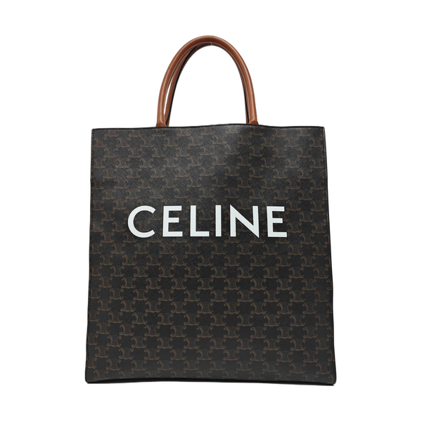 CABAS CELINE Medium Coated Canvas Brown