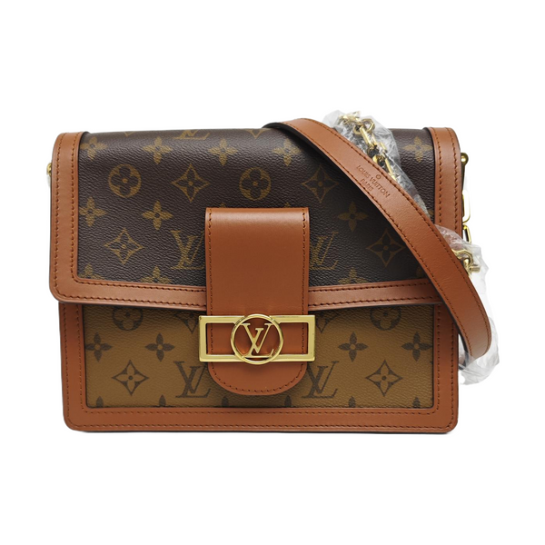 DAUPHINE MM Monogram Coated Canvas Brown