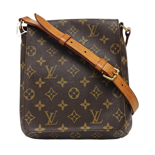 MUSETTE TANGO Monogram Coated Canvas Brown