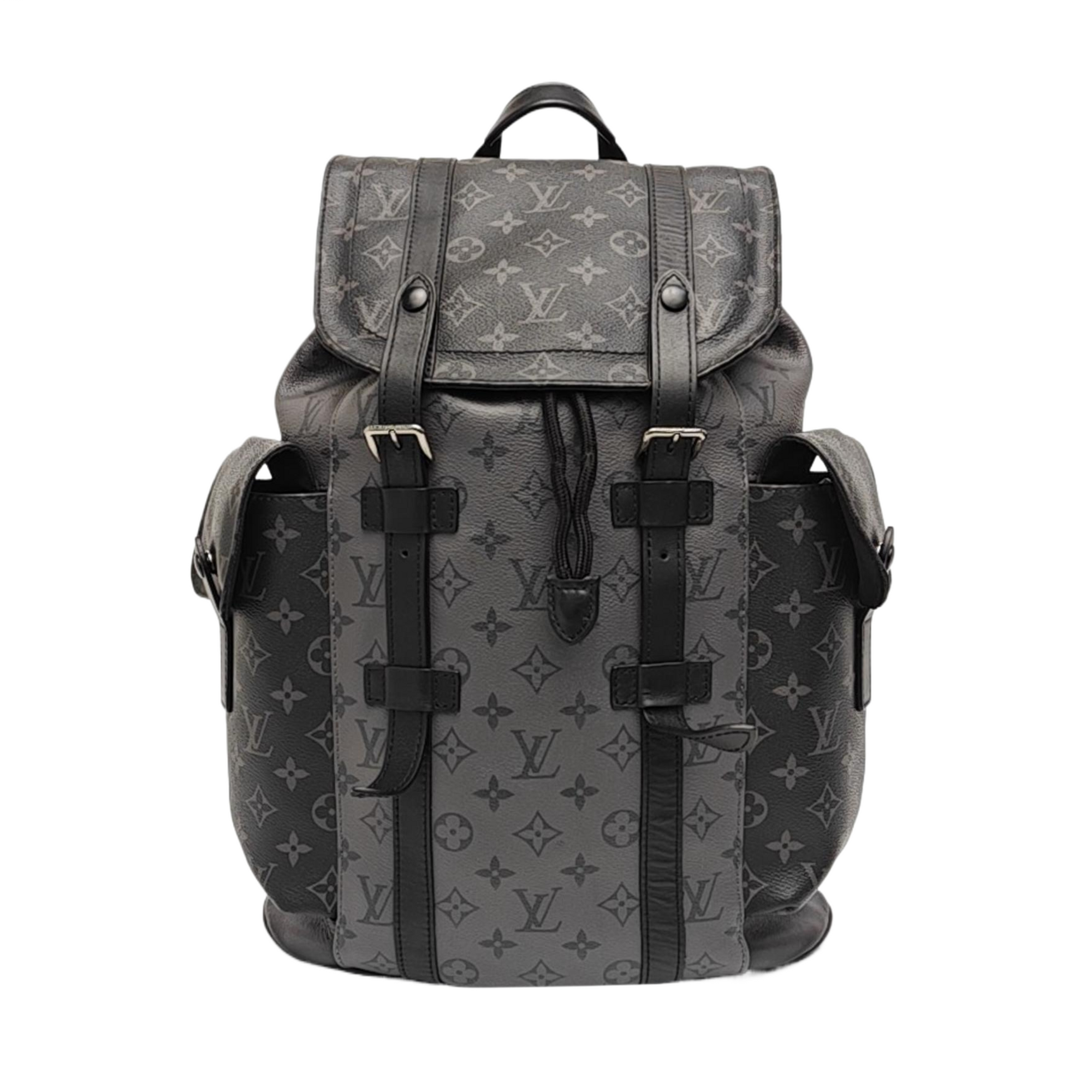 CHRISTOPHER Monogram Coated Canvas Gray
