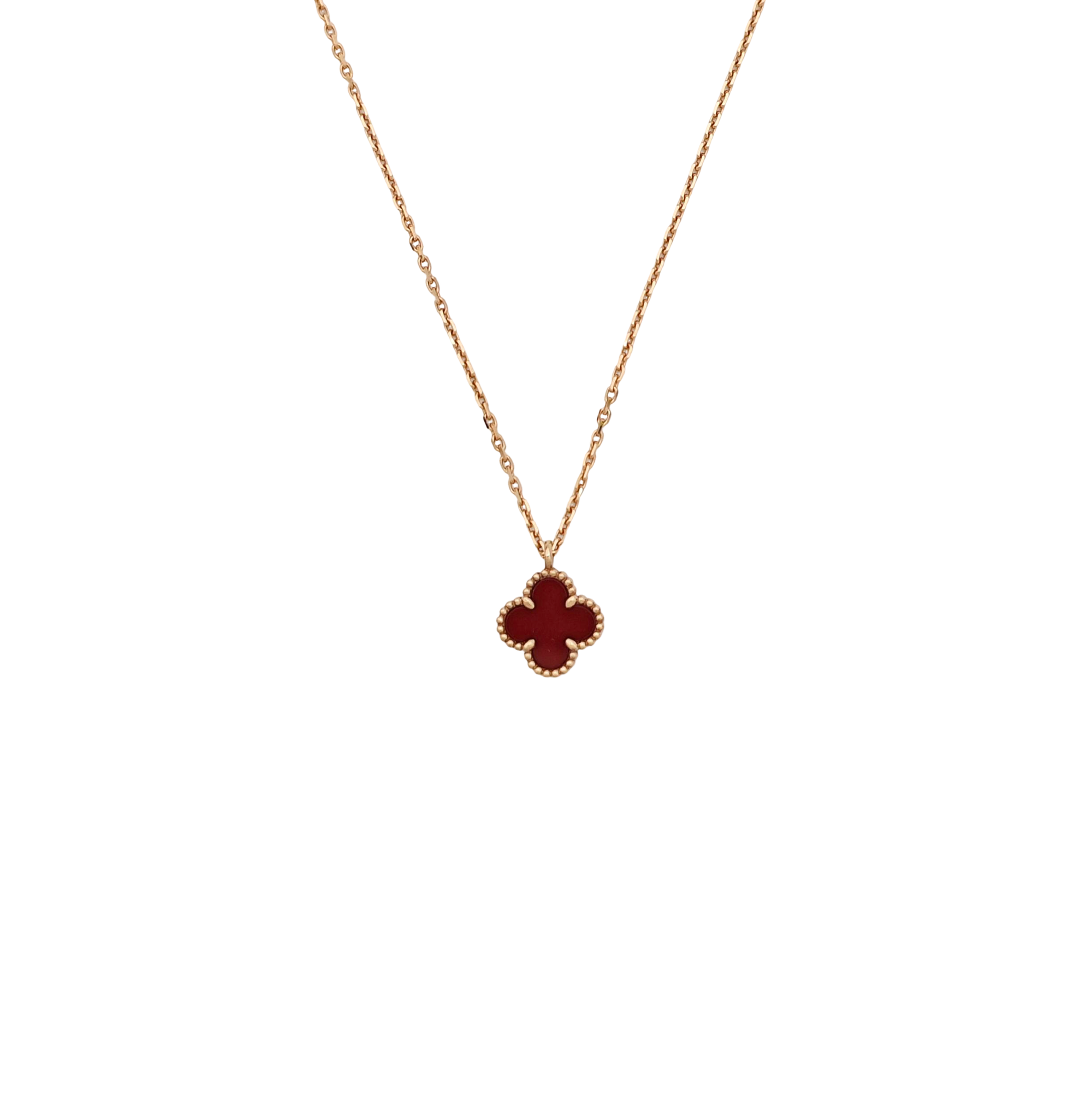 Sweet Alhambra 18k Rose Gold Necklace
