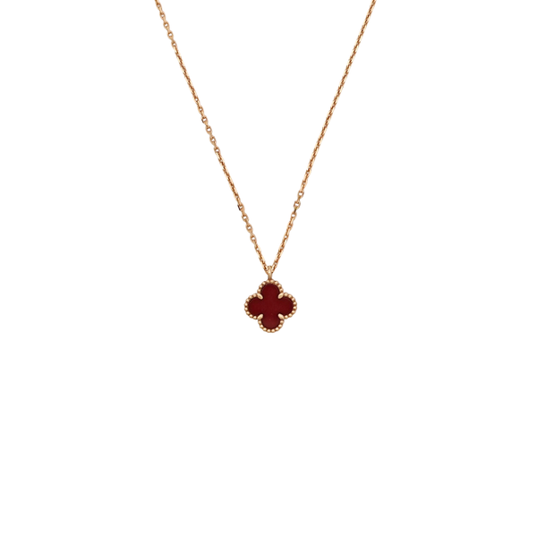 Sweet Alhambra 18k Rose Gold Necklace