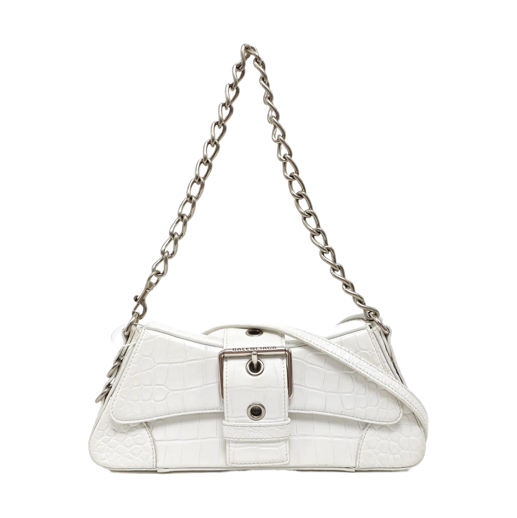 Calfskin Shoulder Bag White