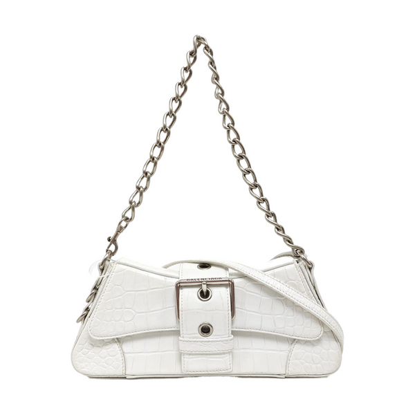 Calfskin Shoulder Bag White