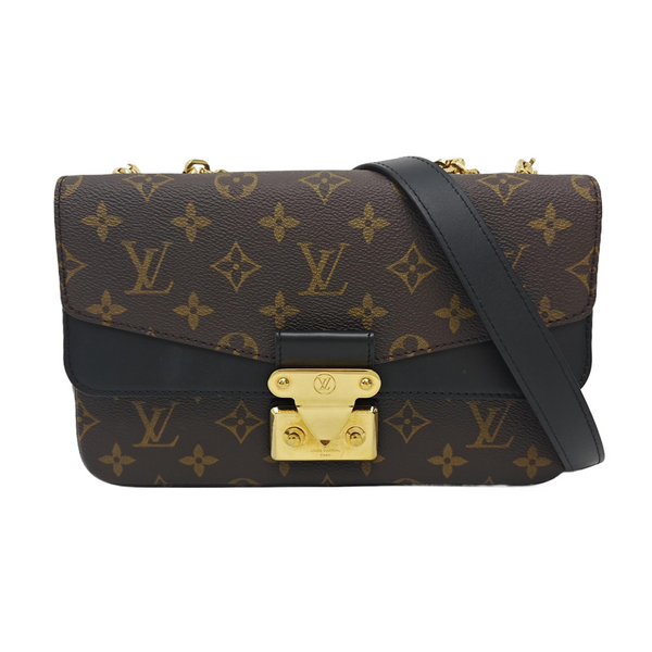 MARCEAU Monogram Coated Canvas Brown