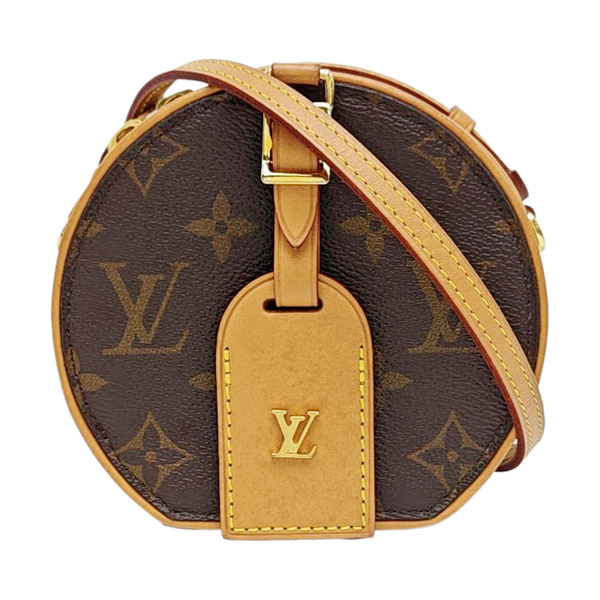BOITE CHAPEAU Mini Monogram Coated Canvas Brown