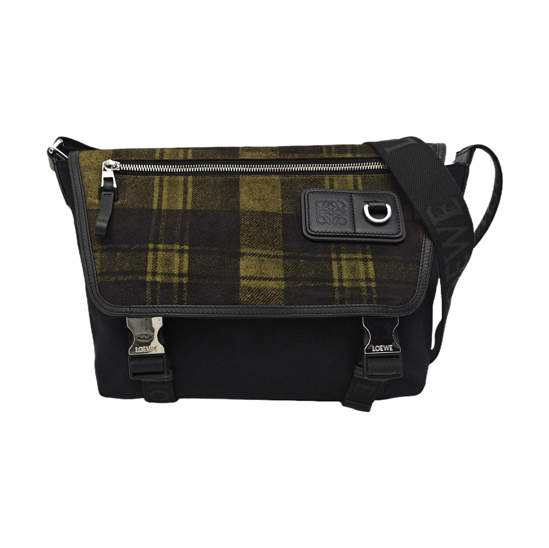 Fabric Shoulder Bag Black