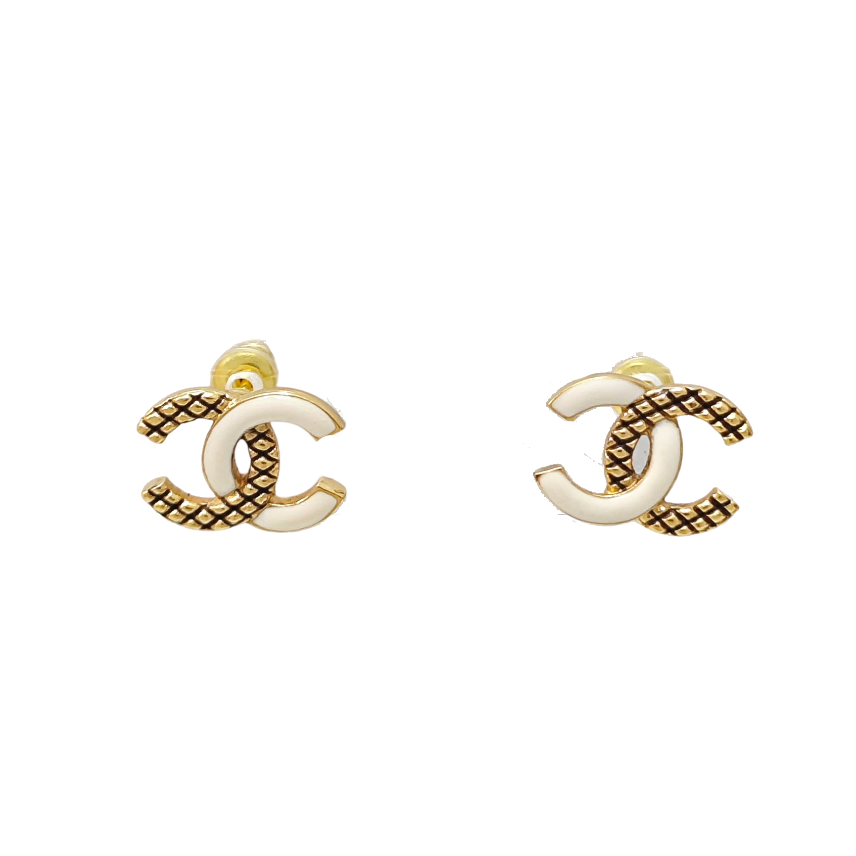Metal Gold Stud Earrings