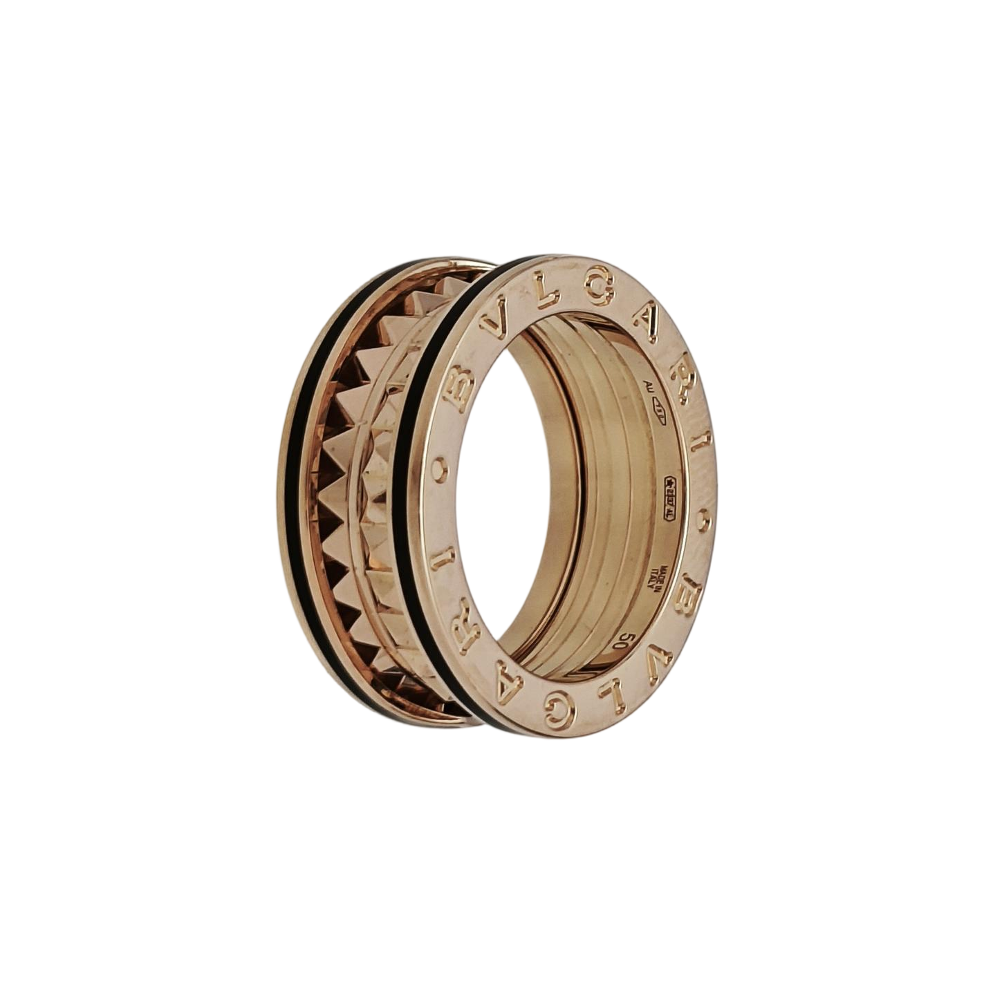 B.ZERO1 18k Rose Gold Ring EU 50