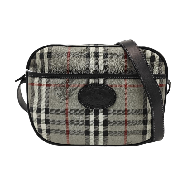 Coated Canvas Shoulder Bag Gray