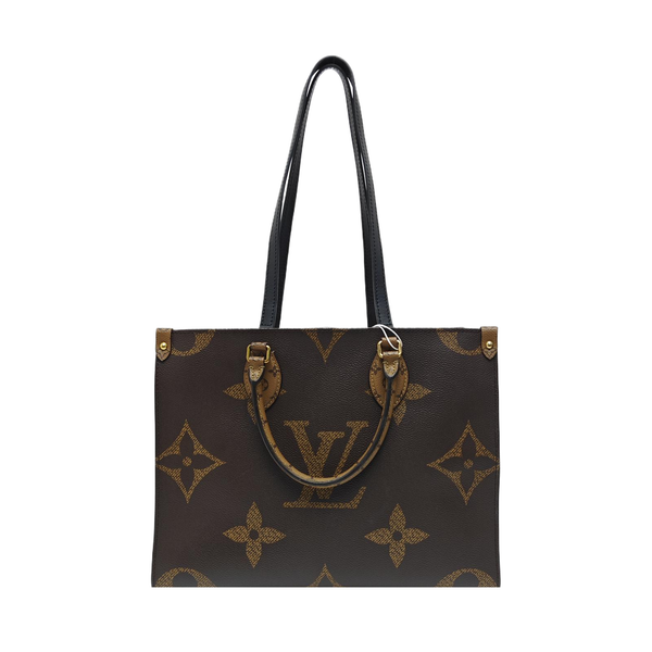 ONTHEGO MM Monogram Coated Canvas Brown