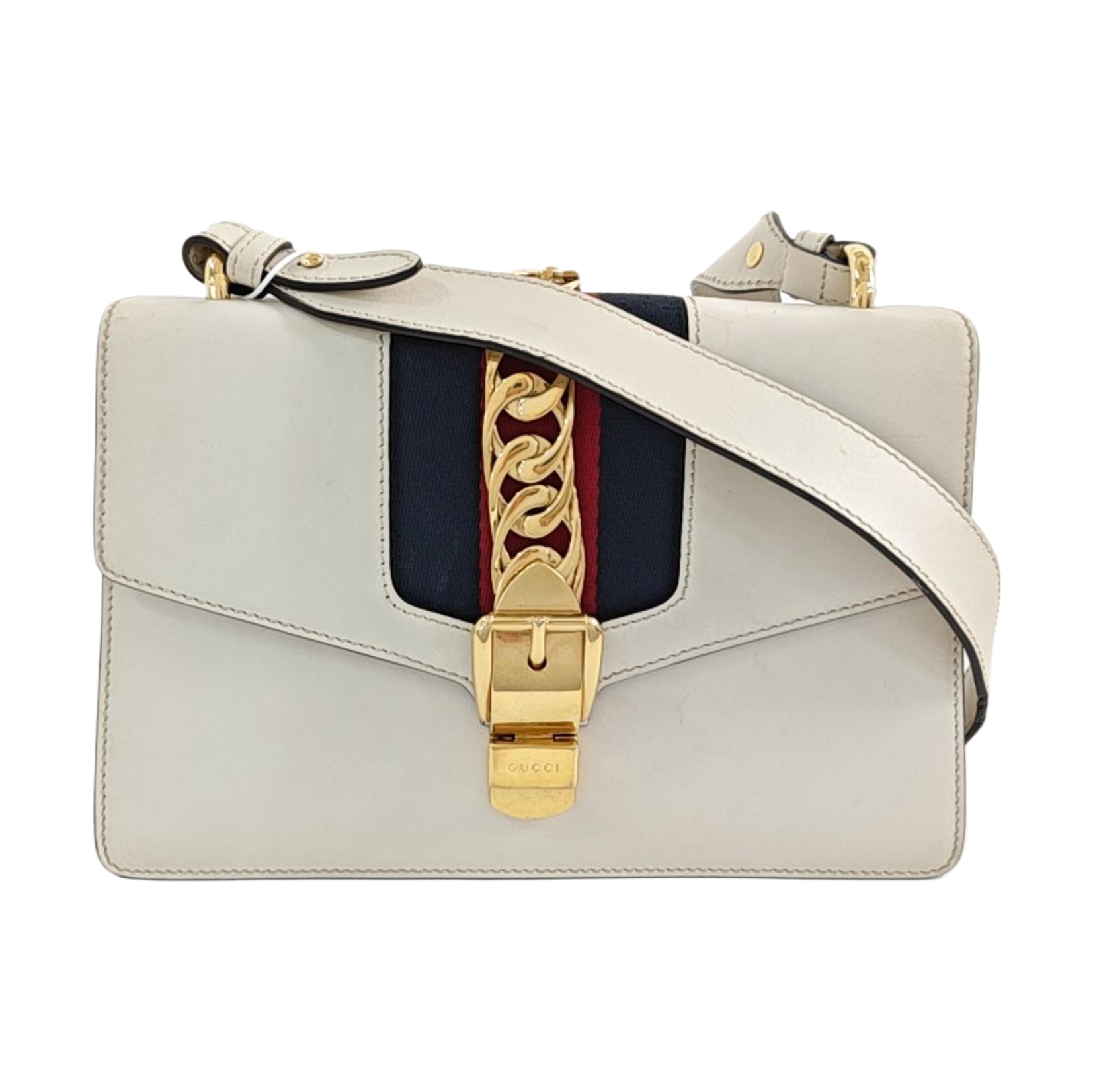 Sylvie Small Calfskin White