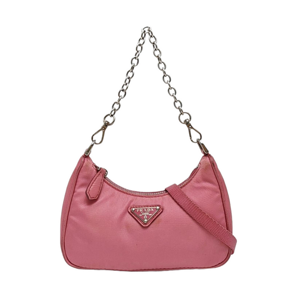 Nylon Shoulder Bag Pink