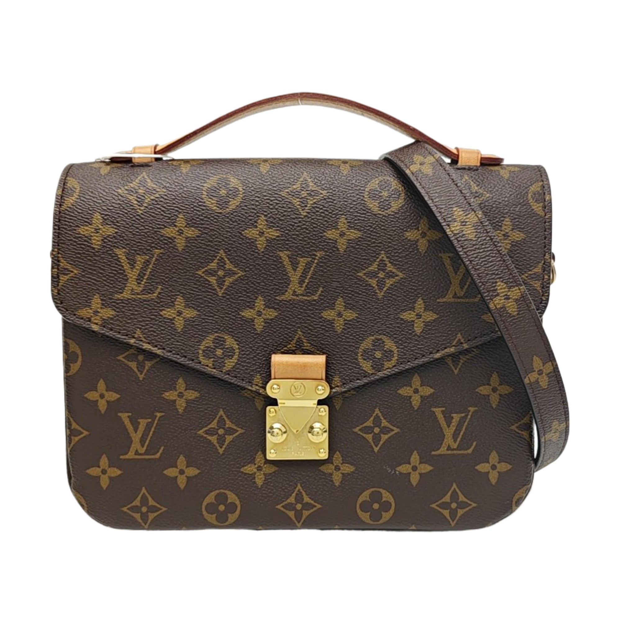 MÉTIS MM Monogram Coated Canvas Brown