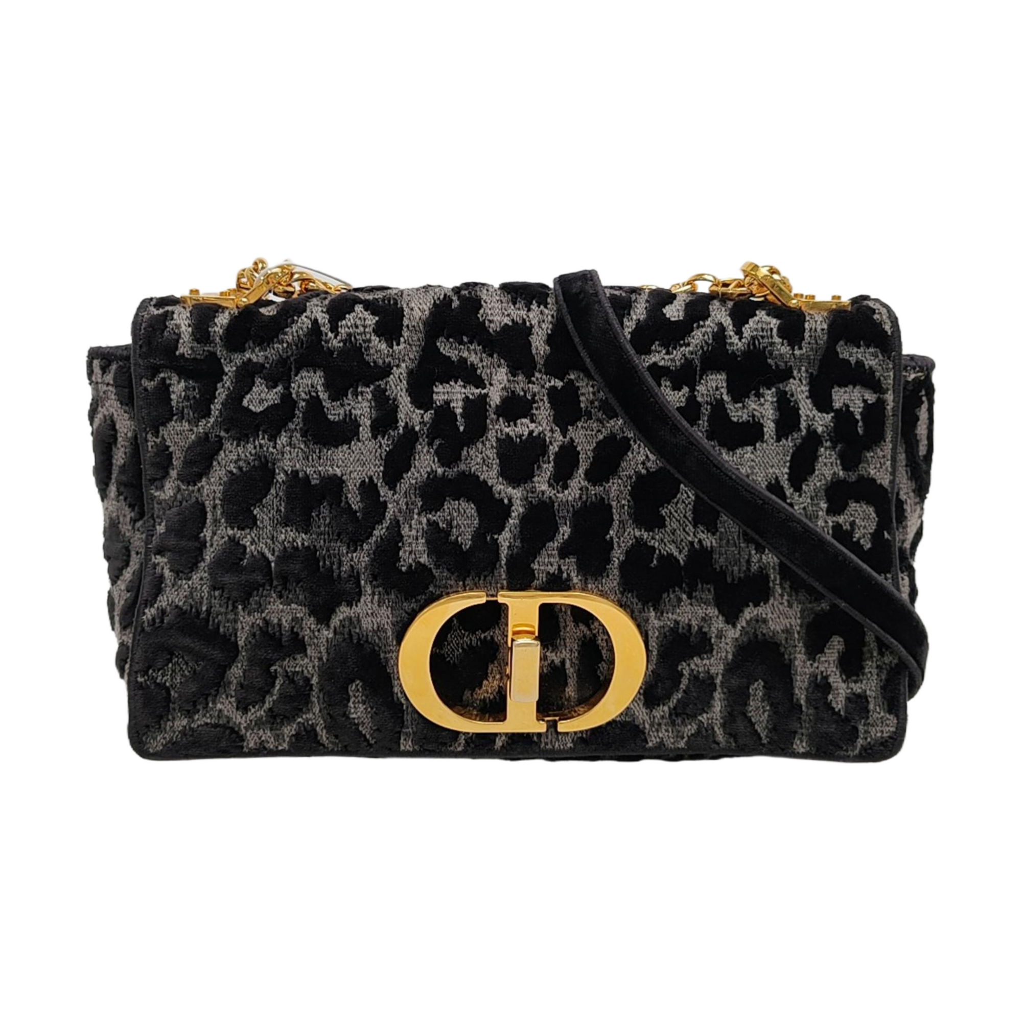 Dior Caro Medium Fabric Black