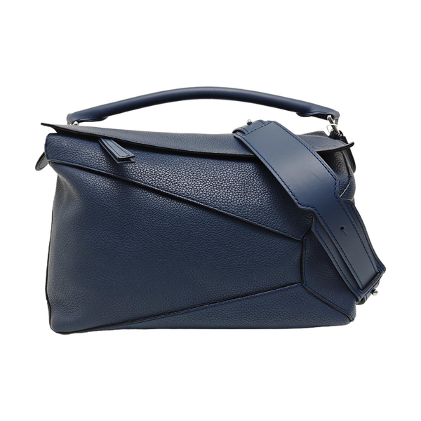 Puzzle Large Calfskin Blue