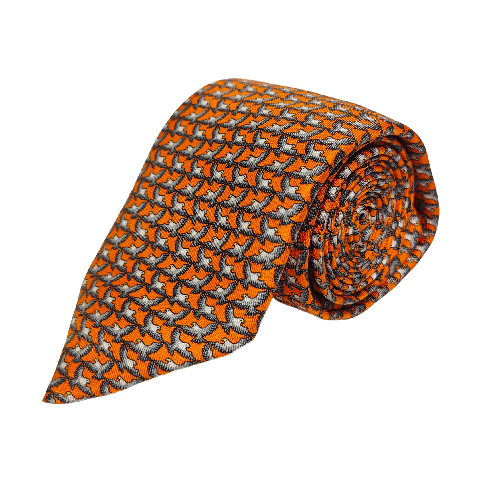 Mulberry Silk Tie Orange