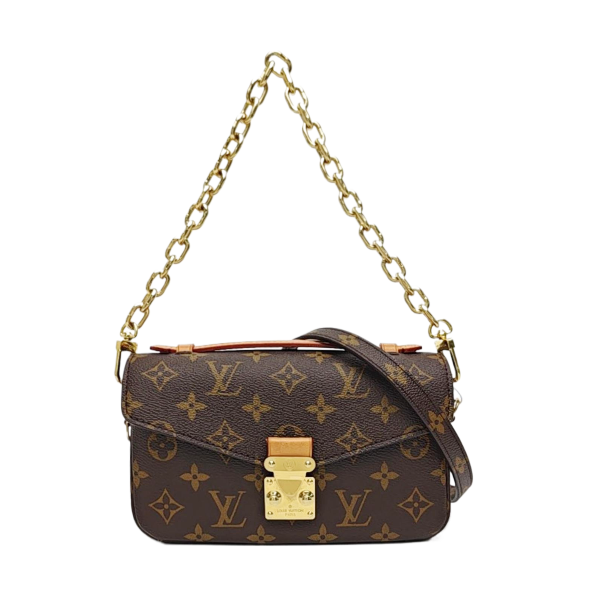 MÉTIS EAST WEST Monogram Coated Canvas Brown