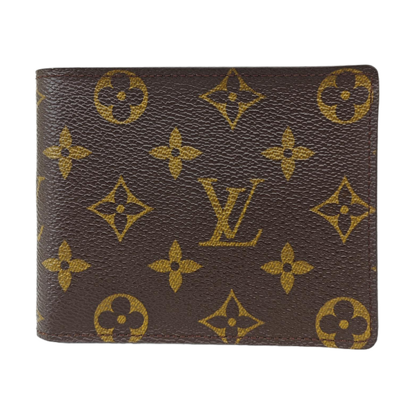 MARCO Monogram Coated Canvas Brown Wallet