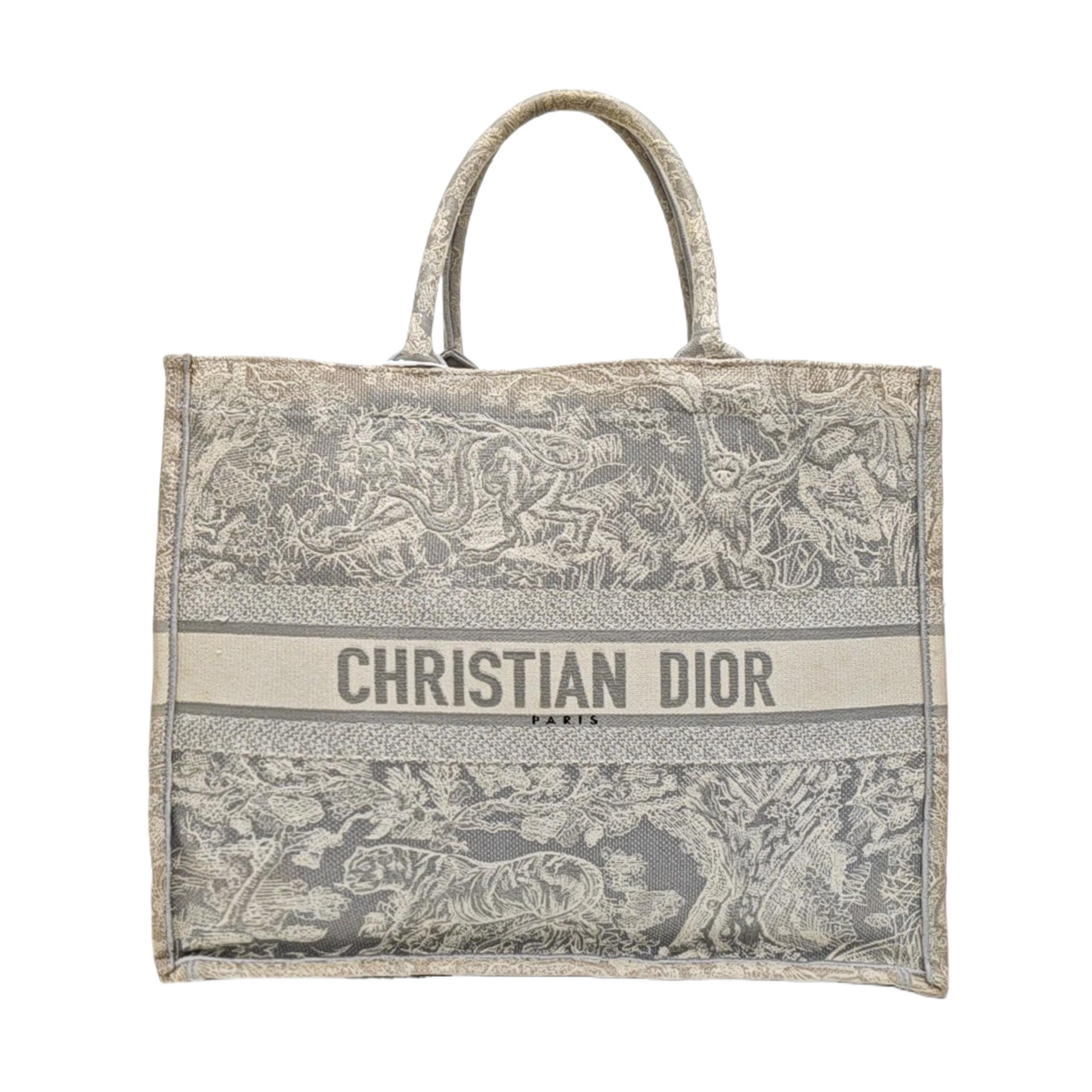 Book Tote Large Fabric Gray