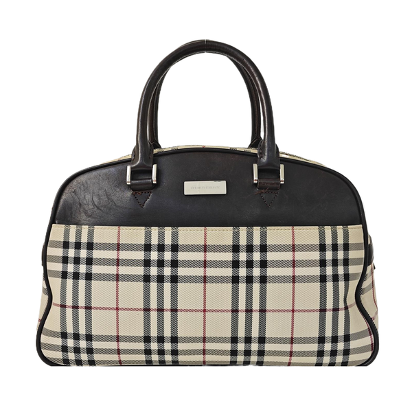 Canvas Top Handle Bag Beige
