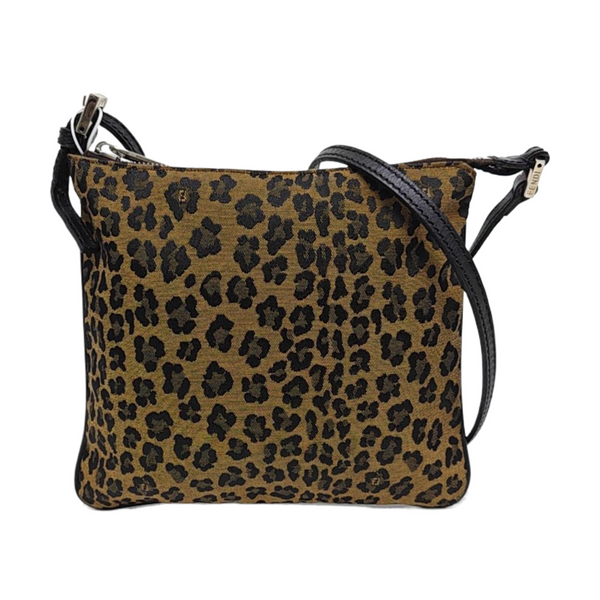 Fabric Shoulder Bag Brown