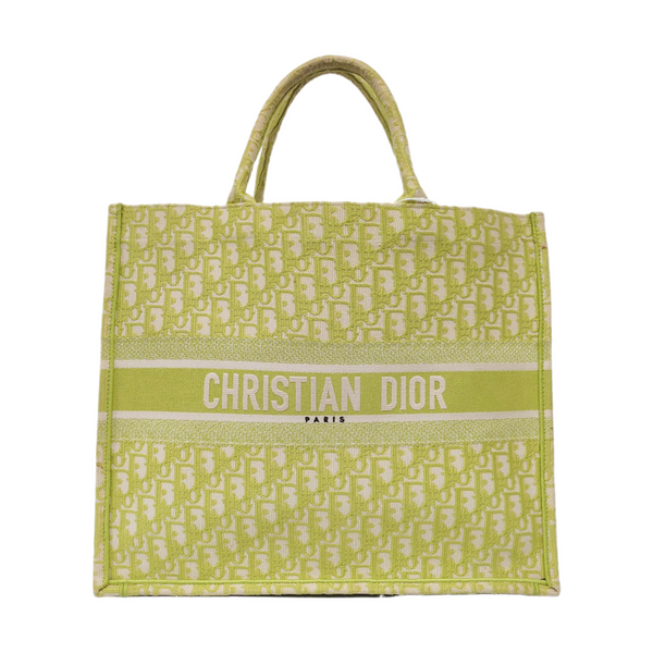 Book Tote Large Fabric Green