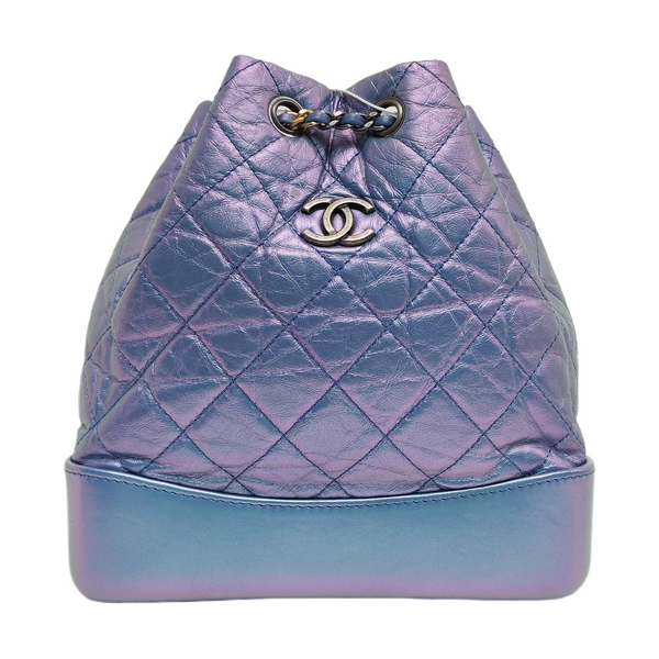 GABRIELLE Small Quilted Calfskin Purple