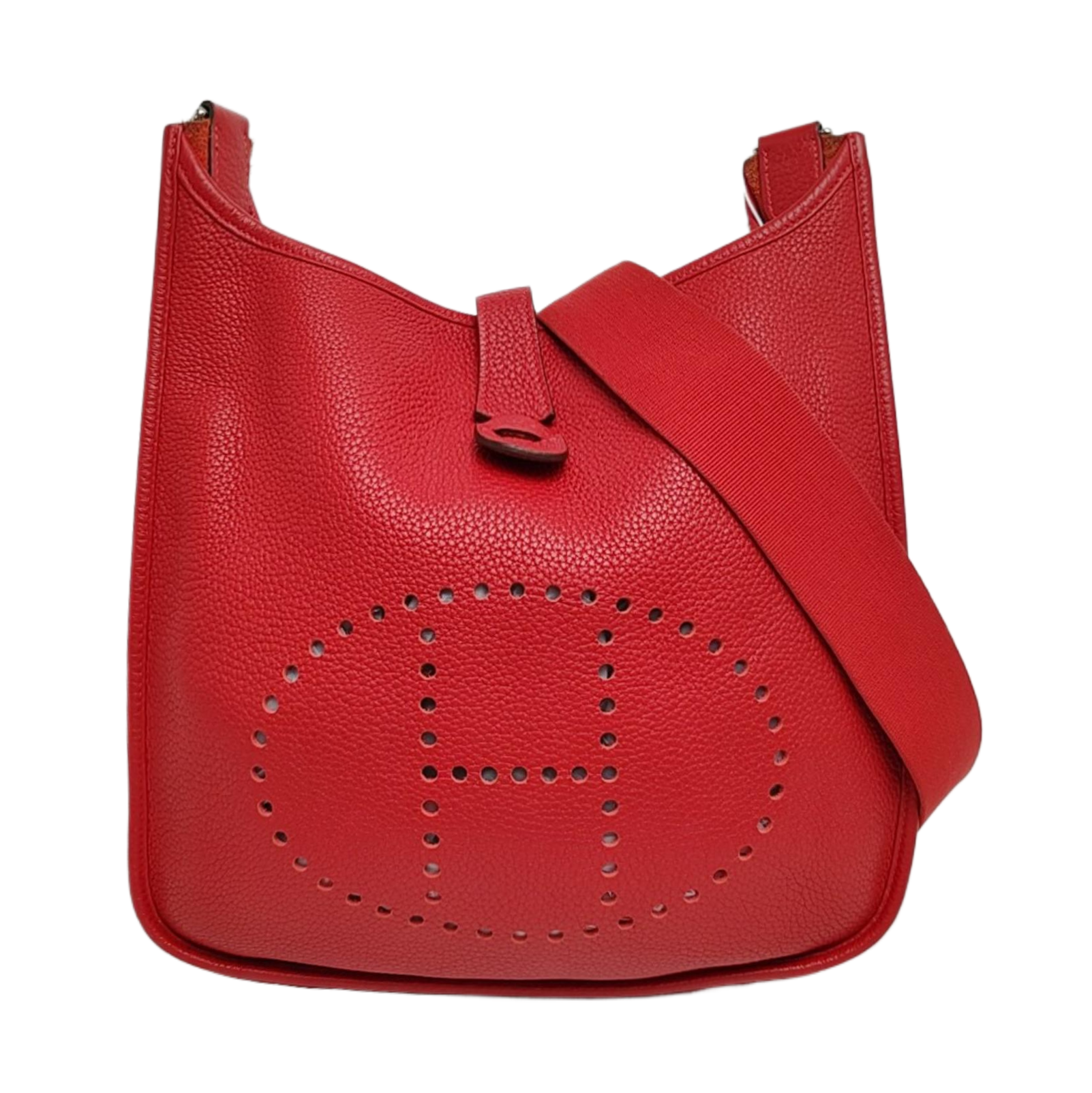Authenticated pre-owned  Evelyne PM Clemence Red - Shoulder Bag at Looply