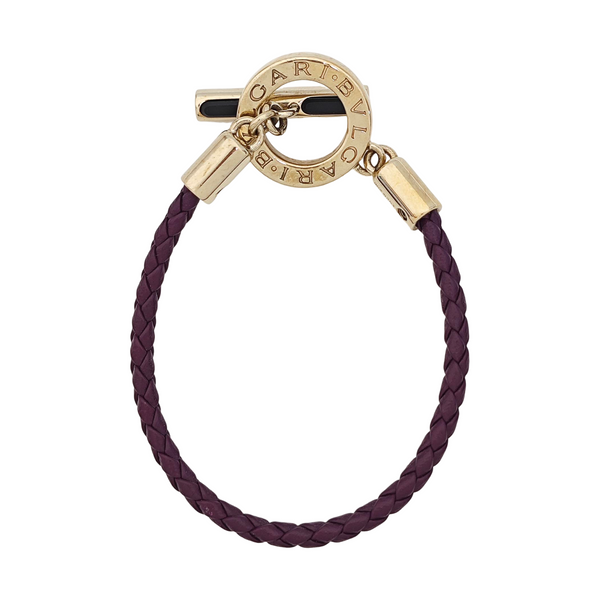 Leather Purple Bracelet