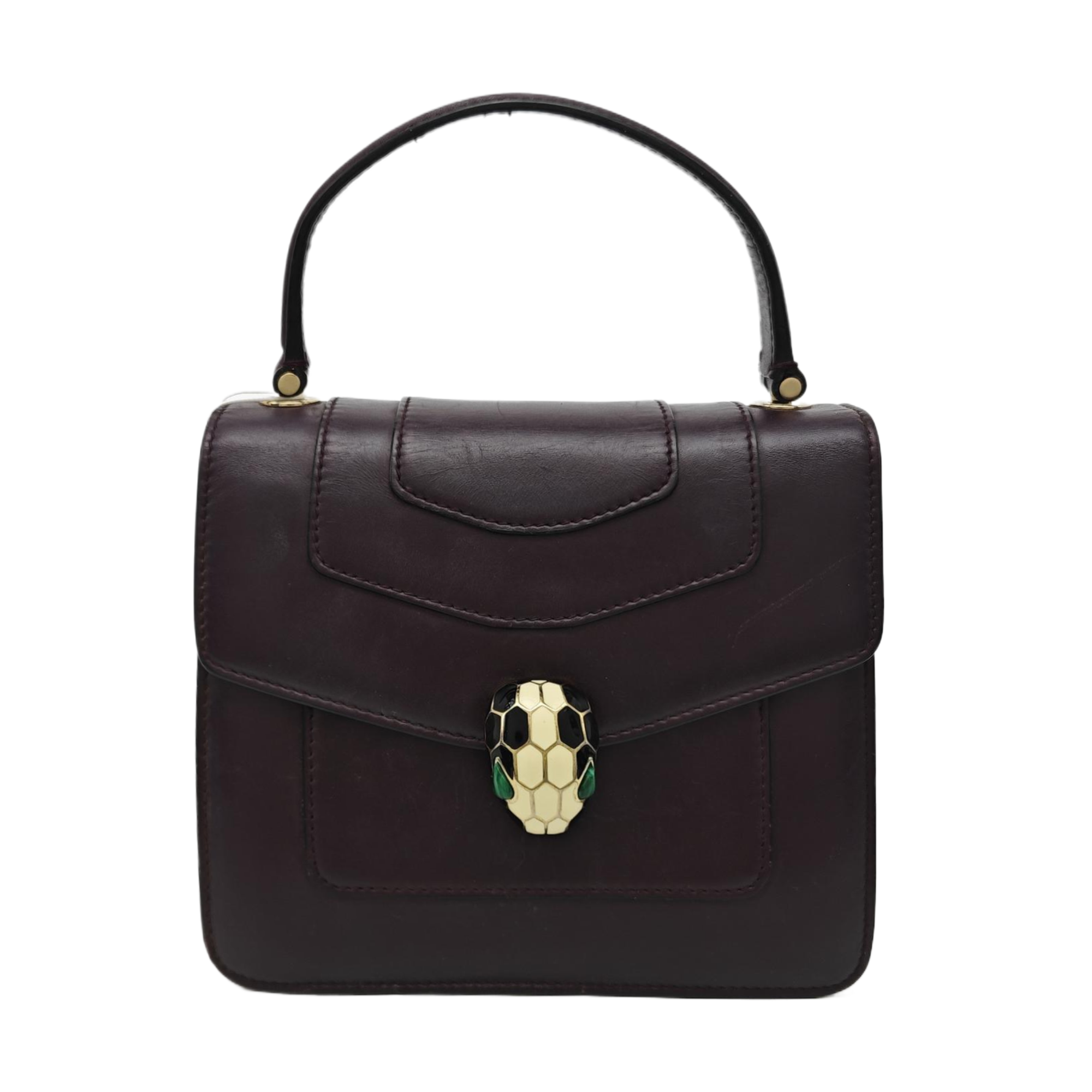 SERPENTI FOREVER Small Calfskin Red