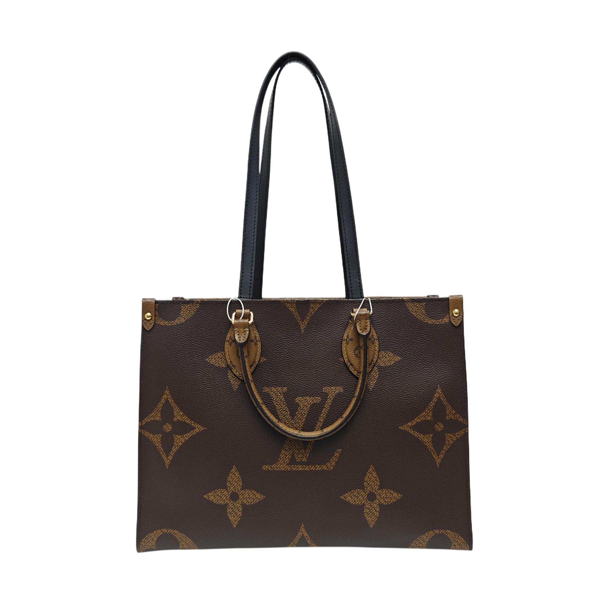 ONTHEGO MM Monogram Coated Canvas Brown