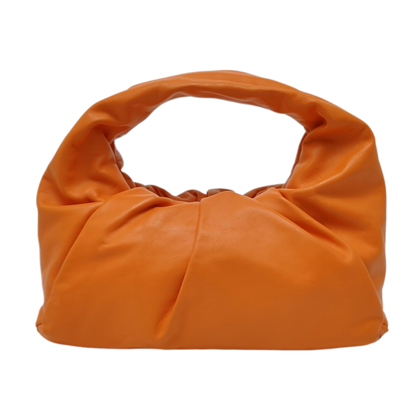 Authenticated pre-owned  The Pouch Calfskin Orange - Top Handle Bag at Looply