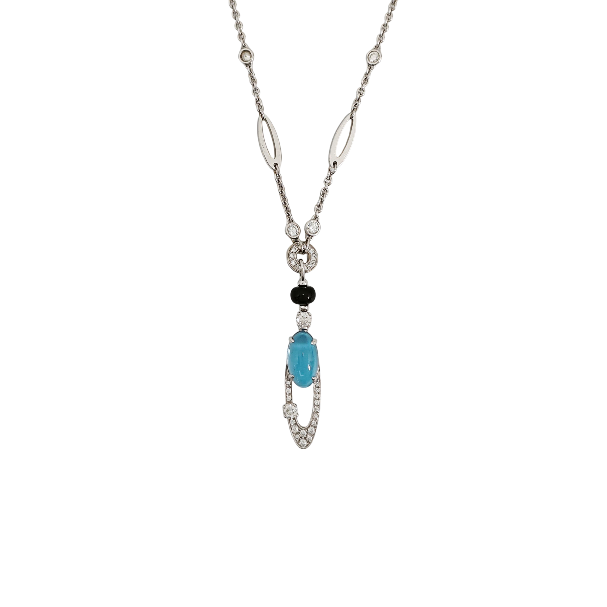ALLEGRA 18k White Gold Silver Necklace