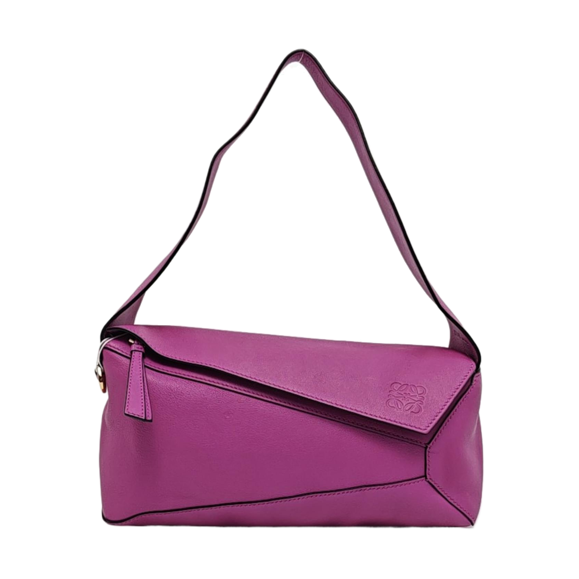 Authenticated pre-owned  Puzzle Hobo Calfskin Purple - Top Handle Bag at Looply