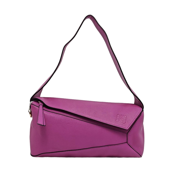 Authenticated pre-owned  Puzzle Hobo Calfskin Purple - Top Handle Bag at Looply