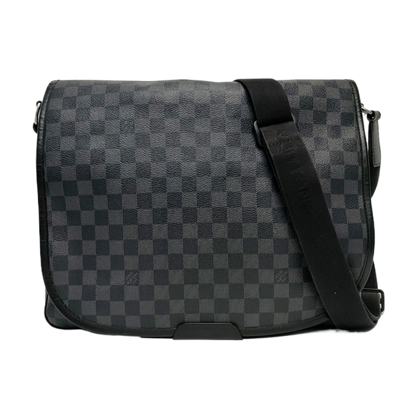 DISTRICT GM Damier Graphite Coated Canvas Black