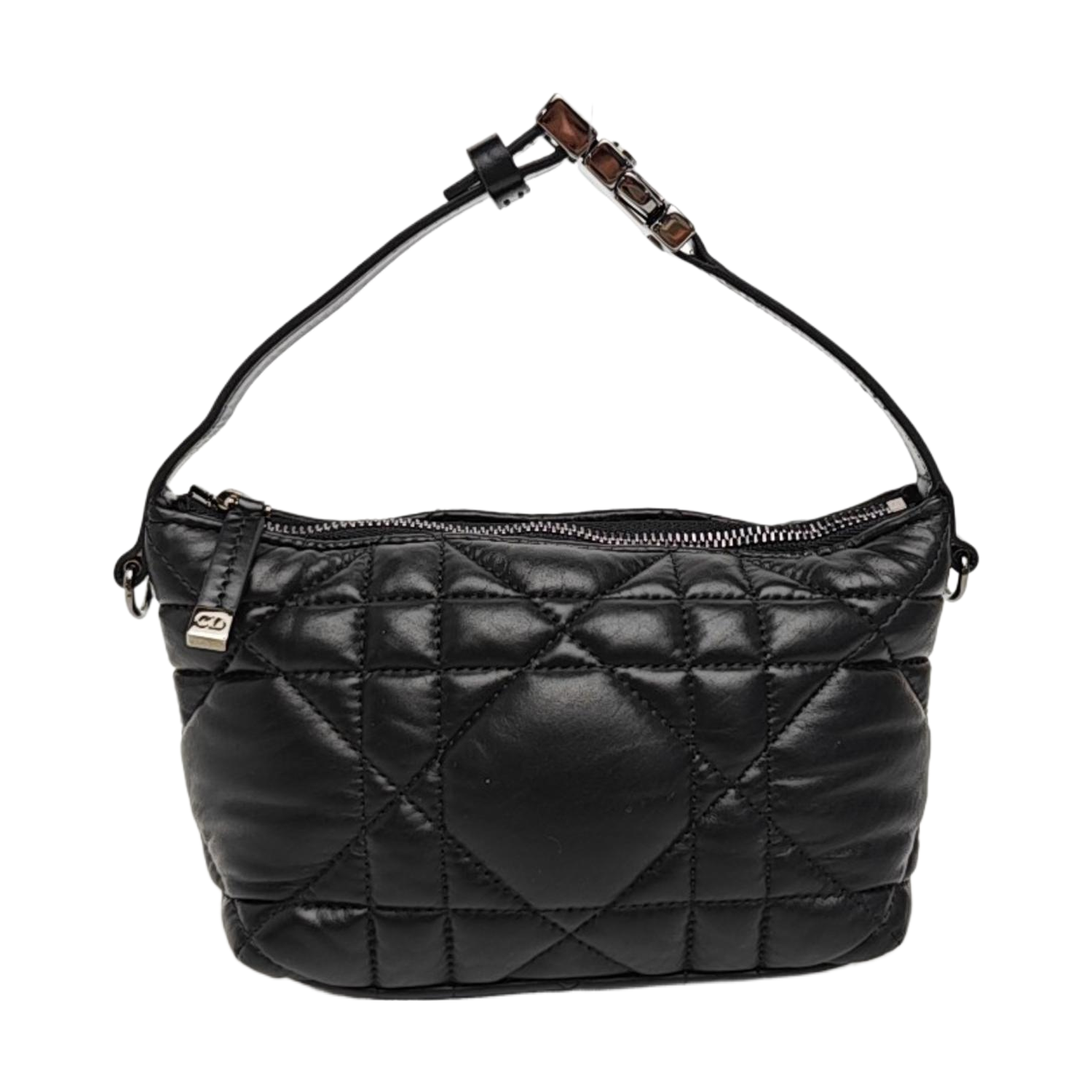 Diortravel Nomad Small Cannage Calfskin Black
