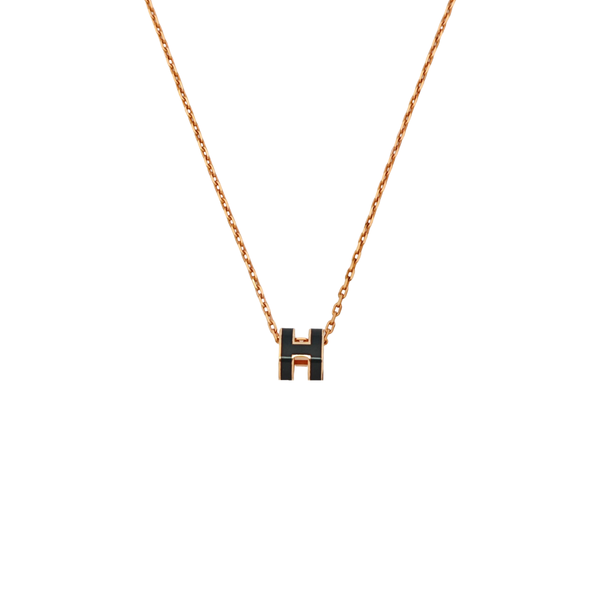 Pop H Metal Rose Gold Necklace