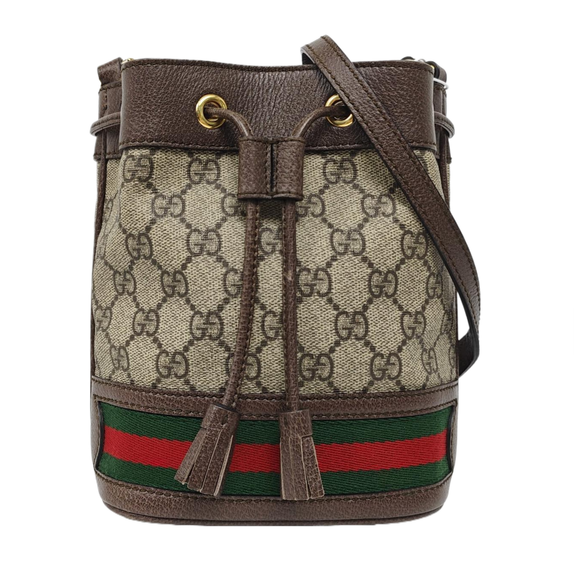 Ophidia Mini Monogram Coated Canvas Beige