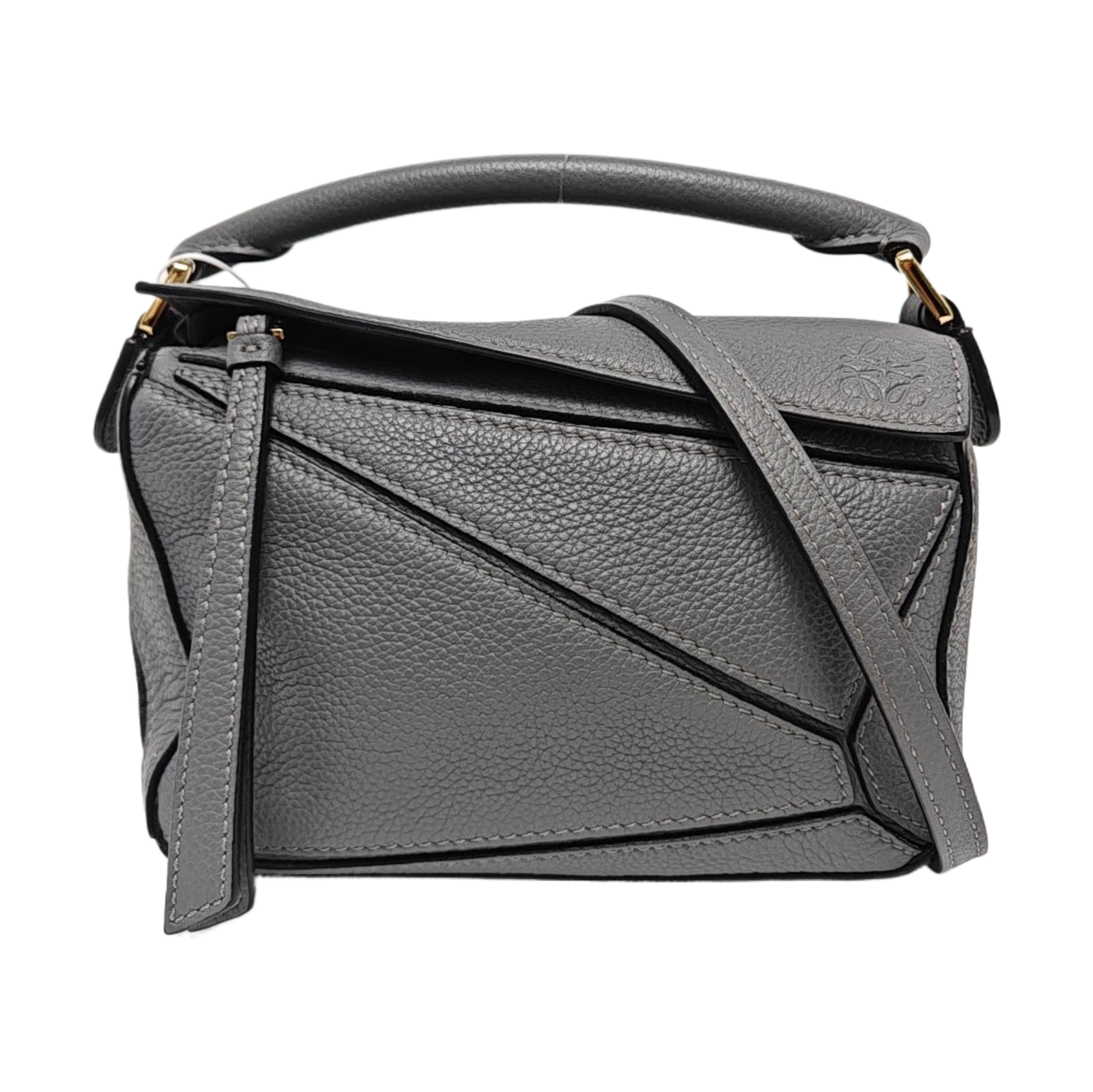 Puzzle Mini Calfskin Gray