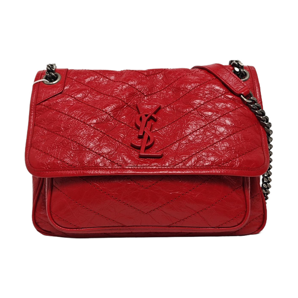 NIKI Medium Quilted Calfskin Red