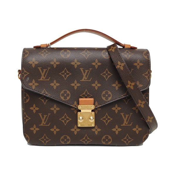 MÉTIS MM Monogram Coated Canvas Brown