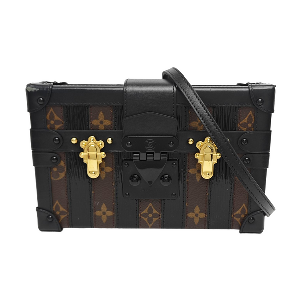 PETITE MALLE Monogram Coated Canvas Brown